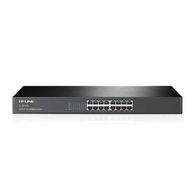 TP-Link TL-SF1016 switch di rete Non gestito Fast Ethernet (10 100) 1U Nero