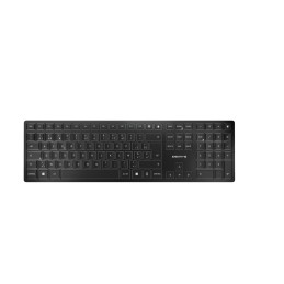 CHERRY KW 9100 SLIM Tastatur Universal RF Wireless + Bluetooth Schwarz