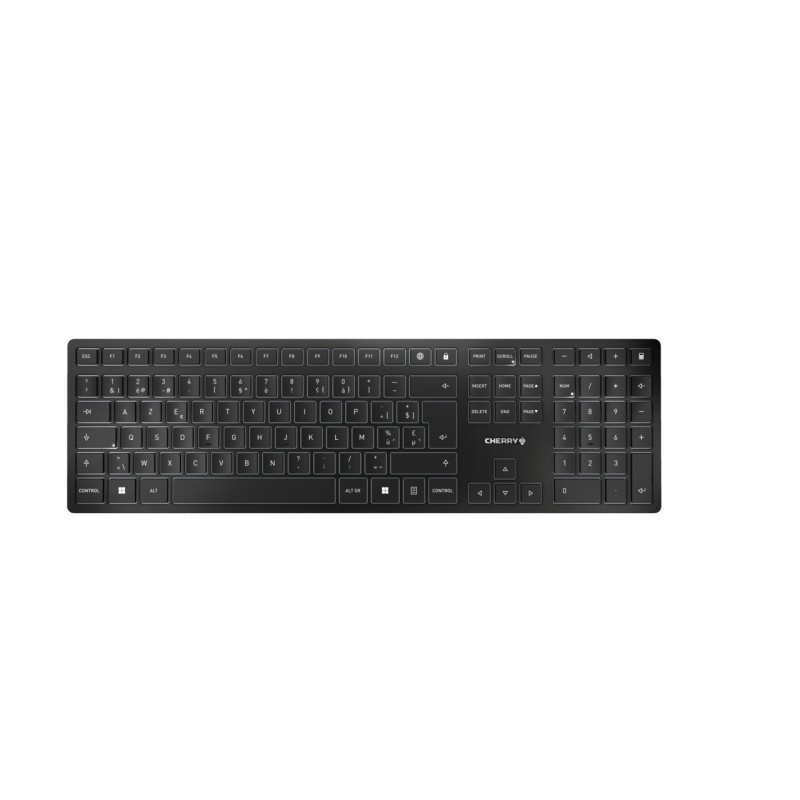 CHERRY KW 9100 SLIM teclado Universal RF Wireless + Bluetooth Negro