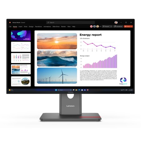 Lenovo ThinkVision P24Q-40 computer monitor 23.8" 2560 x 1440 pixels Quad HD LCD Black