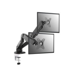 Equip 650121 17”–32” Voll beweglicher Zweifach-Gasfeder-Monitor LCD-Tischhalter