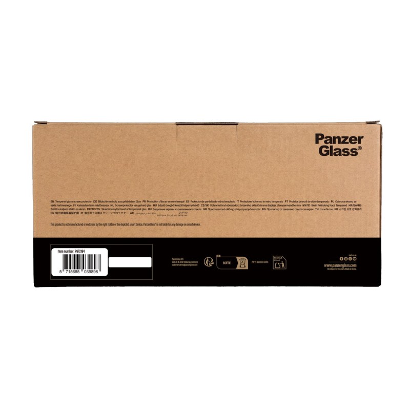 PanzerGlass ® Screen Protector iPhone 17 | 16 Pro | Ultra-Wide Fit for Fastfit installation machine Pellicola proteggischermo