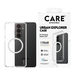 PanzerGlass CARE™ by ® Urban Explorer Case Transparent w. White Qi Samsung Galaxy S26+ funda para teléfono móvil Transparente