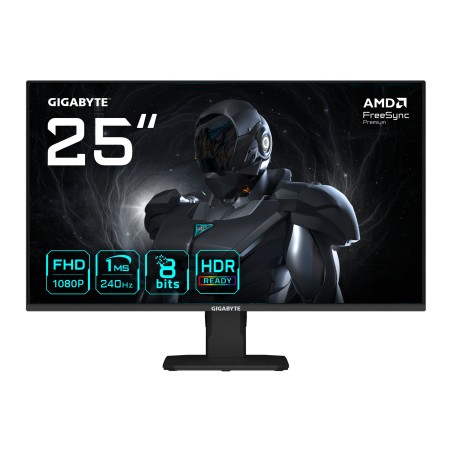 GIGABYTE GS25F2A 25" FHD Gaming-Monitor - 1920 x 1080, 240Hz, 1ms, 300 cd m², Display HDR 10, HDMI 2.0, DisplayPort 1.4