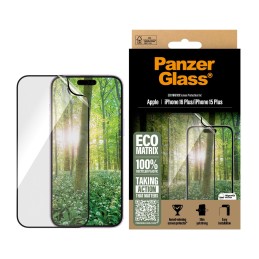 PanzerGlass ® ECO MATRIX Screen Protector iPhone 16 Plus | 15 Plus | Ultra-Wide Fit Clear screen protector Apple 1 pc(s)