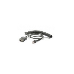 Zebra CBA-RF3-C09ZAR serial cable Black 110.2" (2.8 m) RS232 DB9