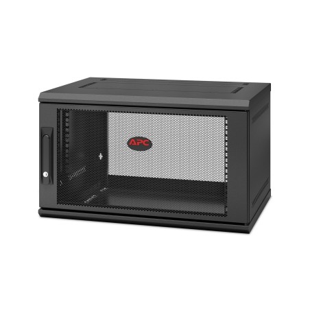 APC NetShelter WX AR106SH4, 6U, 19-Zoll-Patchschrank, Wandmontage, vormontiert, 400 mm tief
