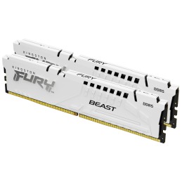 Kingston Technology FURY Beast 64GB 5600MT s DDR5 CL40 DIMM (2er-Kit) White XMP