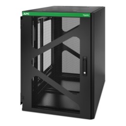APC NetShelter WX AR118SM – 19-Zoll-Wand-Patchschrank, 18 HE HE, 800 mm tief, seitliche Montage, montiert