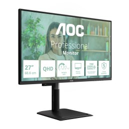 AOC Q27P4U computer monitor 27" 2560 x 1440 pixels Wide Quad HD Black