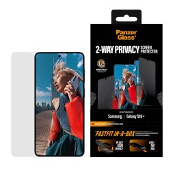 PanzerGlass ® 2-Way Privacy Screen Protector Samsung Galaxy S26+ | Ultra-Wide Fit w. Fastfit in-a-box Protection d'écran