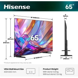 Hisense 65E7S 165,1 cm (65") 4K Ultra HD Smart TV Wifi Negro 350 cd   m²