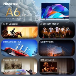Hisense 58A6S 147,3 cm (58") 4K Ultra HD Smart TV Wi-Fi Nero