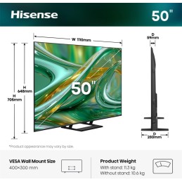 Hisense 55 '' E8S | ULED MiniLED Smart TV 4K 144 Hz