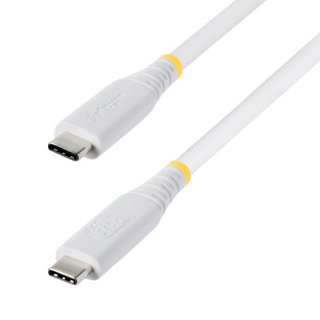 StarTech.com CC50CM40GUSB4TPW USB cable USB4 Gen 3x2 19.7" (0.5 m) USB C 40 Gbit s 240 W White