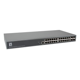 LevelOne GTL-2885 switch Gestionado L3 Gigabit Ethernet (10 100 1000) Gris