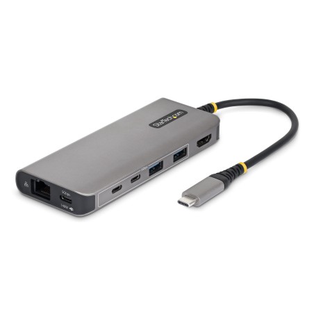 StarTech.com Adattatore USB-C a HDMI Multiport con Power Delivery 140W, 4K 60Hz, Hub 5 Porte USB 5Gbps, GbE, Mini Dock Tipo-C