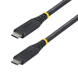 StarTech.com Câble USB4 de 50cm, 40 Gbps, Câble USB-C Certifié USB-IF, 240 W PD, 8K 60Hz 4K 240Hz DP2.1 DP40, Gaine TPE,