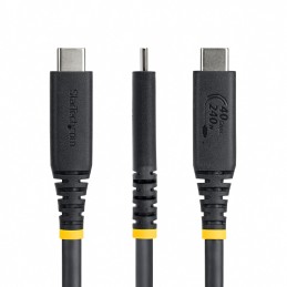 StarTech.com CC50CM40GUSB4TP USB cable USB4 Gen 3x2 19.7" (0.5 m) USB C 40 Gbit s 240 W Black