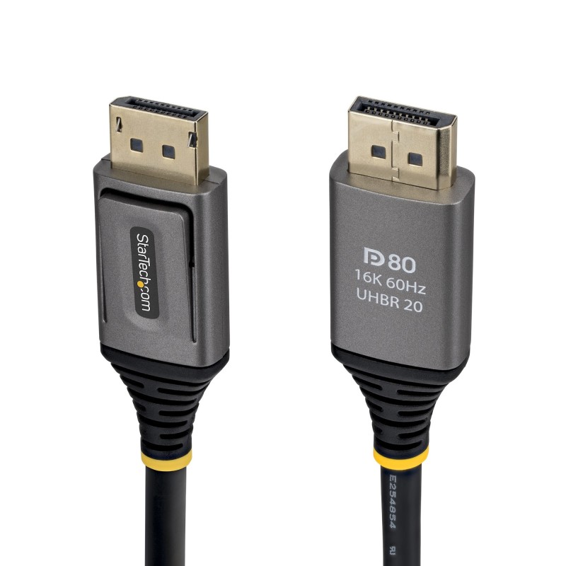 StarTech.com 1,5m DisplayPort 2.1 Kabel, VESA zertifiziertes DP80 DisplaPort Kabel, unkomprimiert 10K 8K60Hz, 16K60Hz 8K240Hz