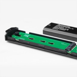 Chieftec CEB-M2C-TLE contenitore di unità di archiviazione Box esterno SSD Nero M.2