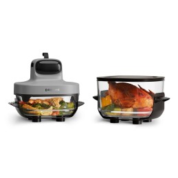 Dreame Tasti Sencillo Independiente 1500 W Freidora de aire caliente Negro, Transparente, Blanco