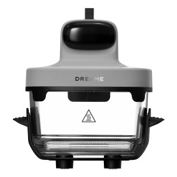 Dreame Tasti Unique Autonome 1500 W Friteuse d’air chaud Noir, Transparent, Blanc