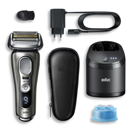 Braun Series 9 Pro 9485cc Máquina de afeitar de láminas Recortadora Negro, Plata