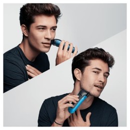 Braun Series 3 310s Máquina de afeitar de láminas Recortadora Negro, Azul
