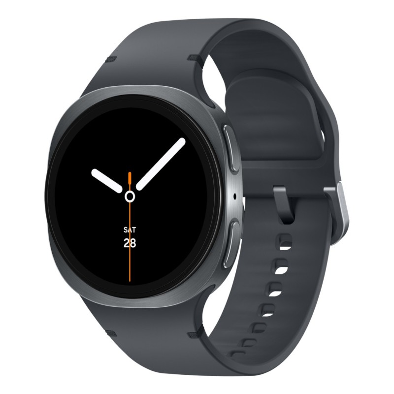 Samsung Galaxy Watch8 SM-L320NDAAXEF Smartwatch  Sportuhr 3,3 cm (1.3") AMOLED 40 mm Digital 438 x 438 Pixel Graphit WLAN GPS