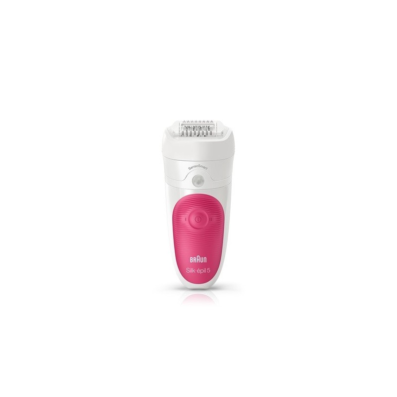 Braun Silk-épil 5 5 500 SensoSmart 28 pinzas Rosa, Blanco