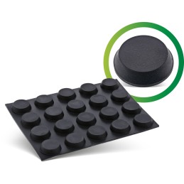 InLine 59908B kit de montaje Negro Caucho