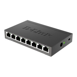 D-Link DGS-108 Unmanaged L2 Gigabit Ethernet (10 100 1000) Black