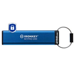 Kingston Technology IronKey Keypad 200 de 256 Go, FIPS 140-3 niveau 3, chiffrement AES-256