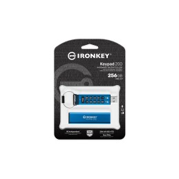 Kingston Technology IronKey Keypad 200 da 256 GB, FIPS 140-3 livello 3 crittografata AES-256