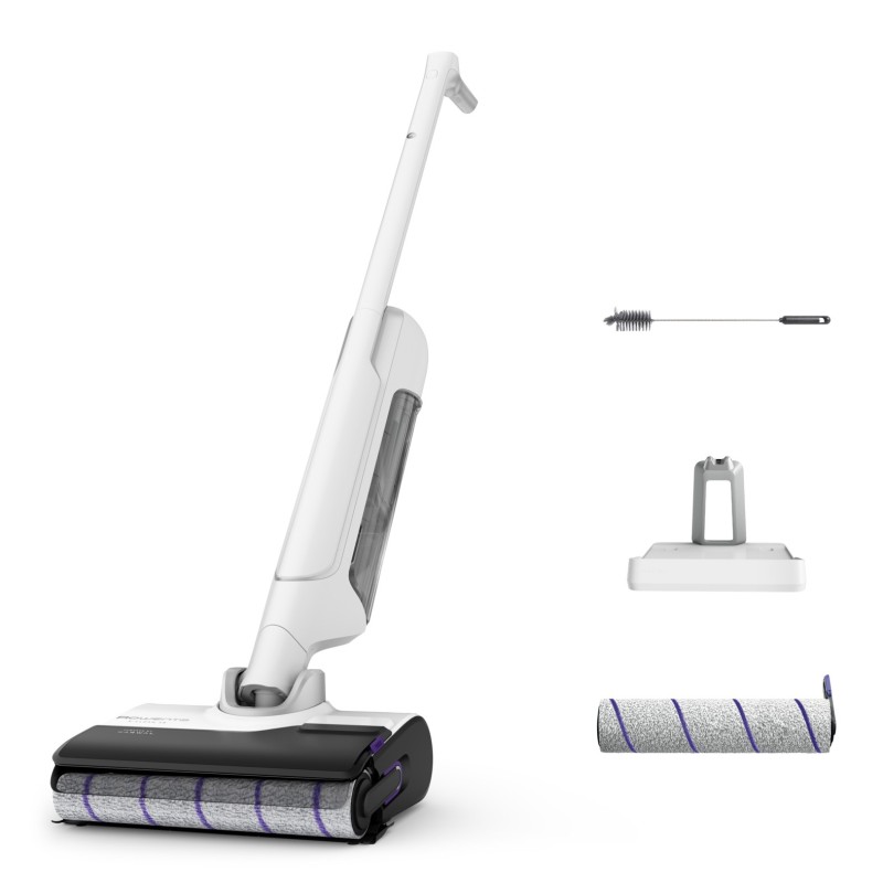 Rowenta X-Clean 10 GZ7540 Aspirateur balai Batterie Sec&humide Sans sac 200 W Argent, Blanc
