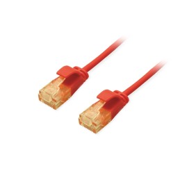 Equip Cat.6A U UTP Slim-Patchkabel, 2,0m, Rot
