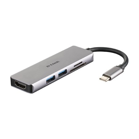 D-Link DUB-M530 laptop-dockingstation & portreplikator Kabelgebunden USB 3.2 Gen 1 (3.1 Gen 1) Type-C Aluminium
