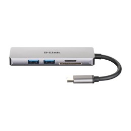 D-Link DUB-M530 base para portátil y replicador de puertos Alámbrico USB 3.2 Gen 1 (3.1 Gen 1) Type-C Aluminio