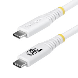 StarTech.com Cavo USB4 da 2m, Cavo USB-C Certificato USB-IF, 20 Gbps, PD EPR 240W, DP 1.4 4K 120Hz, Cavetto Tipo-C con guaina