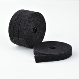 StarTech.com 4 Rotoli di Nastro a Strappo da 4,6 m, Larghezza 12,7 mm, Nero, Fascette per Cavi Riutilizzabili Tagliabili a