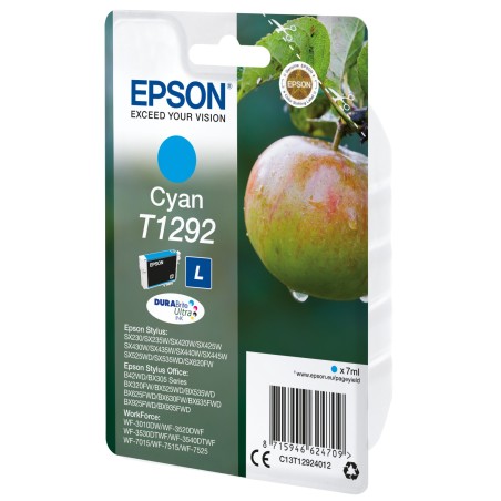 Epson Tinta cian T1292 DURABrite Ultra Manzana