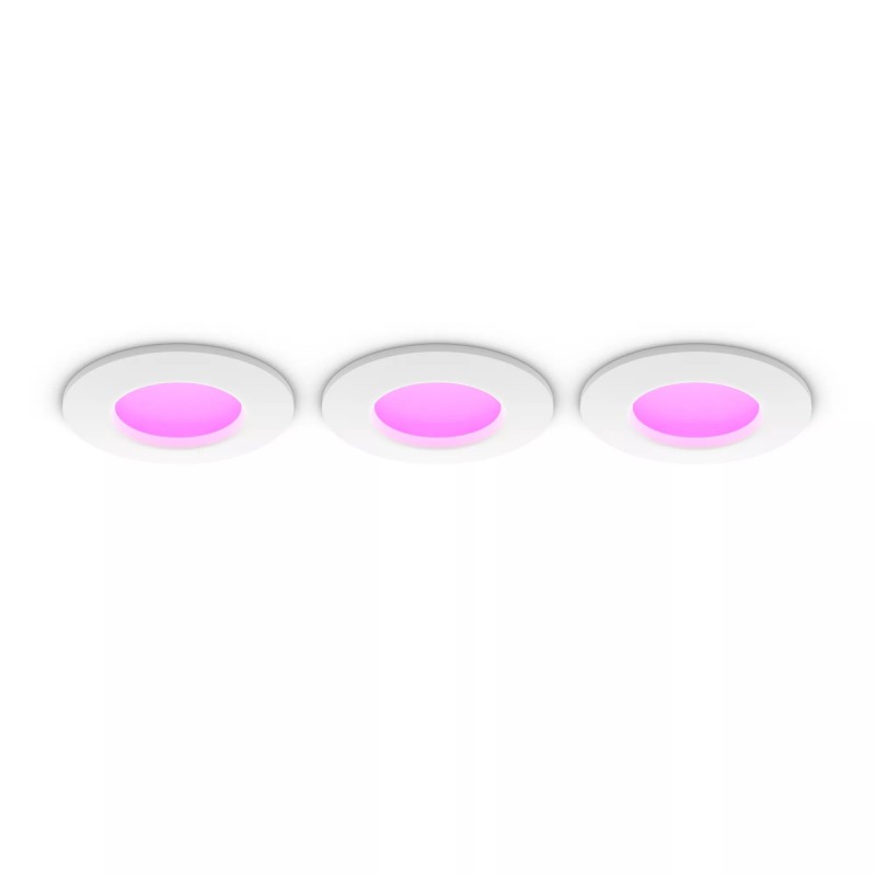 Philips Hue White and Color ambiance Lampe fine encastrée 90 mm, lot de 3