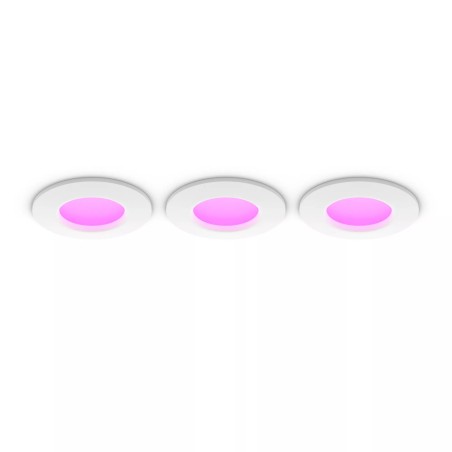 Philips Hue White and Color ambiance Lampe fine encastrée 90 mm, lot de 3