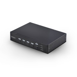 StarTech.com KVM DisplayPort a 4 Porte con Mouse Roaming e Multi-View   Picture-in-Picture, 4K 60Hz, Hub USB 3.0 5Gbps,