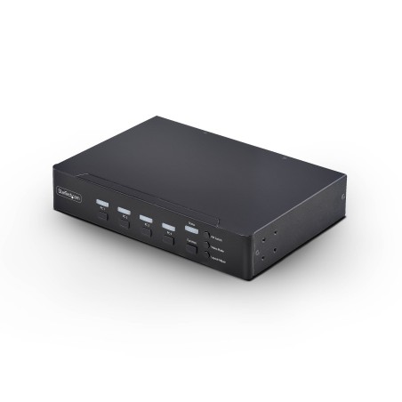 StarTech.com 4-Port DisplayPort KVM Switch mit Mouse Roaming Multi-View Picture-in-Picture, 4K 60Hz, USB 3.0 (5Gbps) Hub,