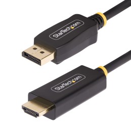 StarTech.com Cable Adaptador DisplayPort a HDMI de 4m con Conectores de Agarre - 4K 60Hz con HDR - Conversor de Vídeo Activo DP