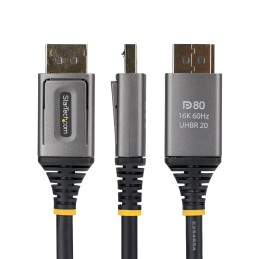 StarTech.com 2m DisplayPort 2.1 Kabel, VESA zertifiziertes DP80 DisplaPort Kabel, unkomprimiert 10K 8K60Hz, 16K60Hz 8K240Hz mit