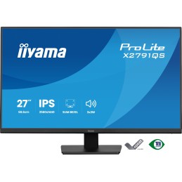 iiyama ProLite X2791QS-B1 Computerbildschirm 68,6 cm (27") 2560 x 1440 Pixel Quad HD LED Schwarz