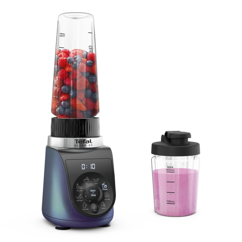 Tefal Blend Up BL19H4F0 licuadora 0,85 L Batidora de vaso 1000 W Azul, Transparente